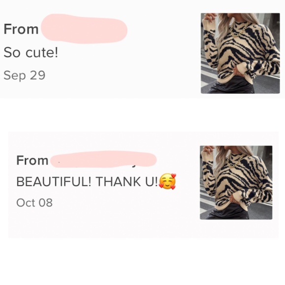 Zebra Printed Knit Sweater Tan Black Animal Print Drop Shoulder - Picture 9 of 9